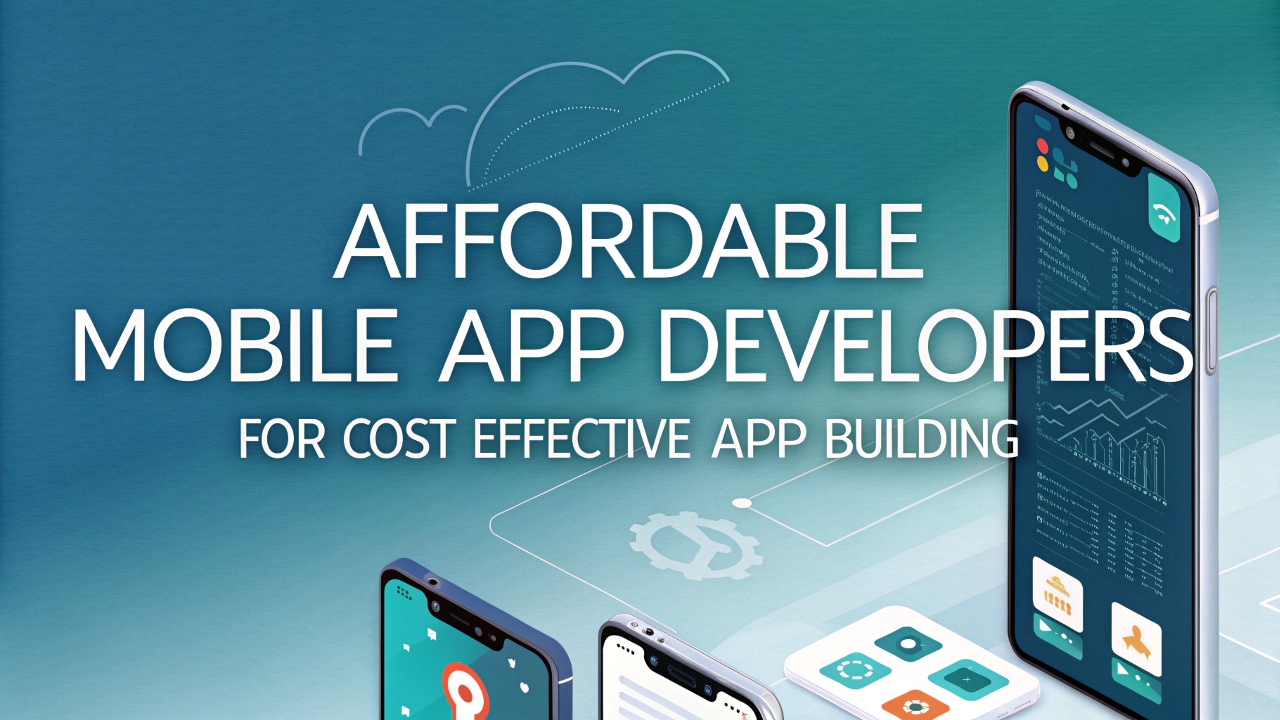 Affordable mobile app developers for cost effective app building