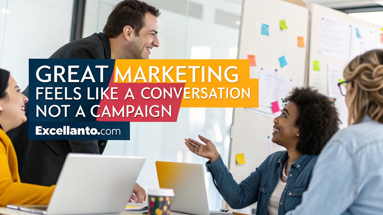 Great marketing feels like a conversation not a campaign